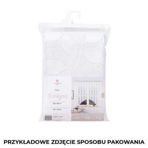 MARTYNA Firanka żakardowa gotowa, 160x420cm, kolor biały 023083/FBL/001/420160/1 MARTYNA Firanka żakardowa gotowa, 160x420cm, kolor biały 023083/FBL/001/420160/1
