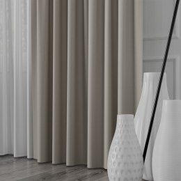 NELIA Tkanina na zasłony typu dimout/blackout, wys. 320cm, kolor 051 ciepły jasny szary 065553/TDP/051/000320/1