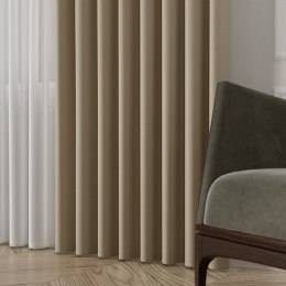 NELIA Tkanina na zasłony typu dimout/blackout, wys. 320cm, kolor 057 ciepły jasny brązowy 065553/TDP/057/000320/1