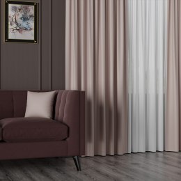 NELIA Tkanina na zasłony typu dimout/blackout, wys. 320cm, kolor 060 pastelowy różowy 065553/TDP/060/000320/1