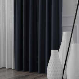 NELIA Tkanina na zasłony typu dimout/blackout, wys. 320cm, kolor 069 granatowy 065553/TDP/069/000320/1
