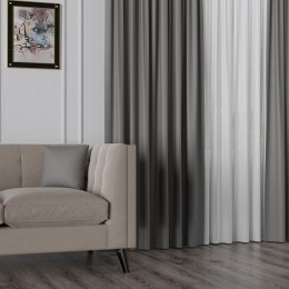 NELIA Tkanina na zasłony typu dimout/blackout, wys. 320cm, kolor 073 szary 065553/TDP/073/000320/1