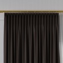 NELIA Tkanina na zasłony typu dimout/blackout, wys. 320cm, kolor 076 ciemny brązowy 065553/TDP/076/000320/1