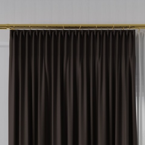 NELIA Tkanina na zasłony typu dimout/blackout, wys. 320cm, kolor 076 ciemny brązowy 065553/TDP/076/000320/1 NELIA Tkanina na zasłony typu dimout/blackout, wys. 320cm, kolor 076 ciemny brązowy 065553/TDP/076/000320/1