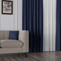 NELIA Tkanina na zasłony typu dimout/blackout, wys. 320cm, kolor 083 ciemny niebieski 065553/TDP/083/000320/1