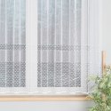 Firanka żakardowa ze wzorem pasowym, wys. 155cm, kolor biały 115024/000/001/000155/1