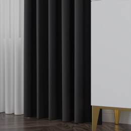 NELIA Tkanina na zasłony typu dimout/blackout, wys. 320cm, kolor 068 grafitowy 065553/TDP/068/000320/1