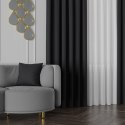 NELIA Tkanina na zasłony typu dimout/blackout, wys. 320cm, kolor 068 grafitowy 065553/TDP/068/000320/1