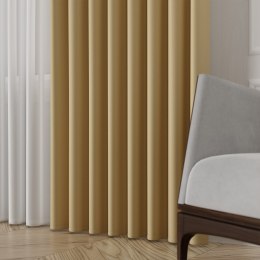 NELIA Tkanina na zasłony typu dimout/blackout, wys. 320cm, kolor 070 ciemny żółty; złoty 065553/TDP/070/000320/1