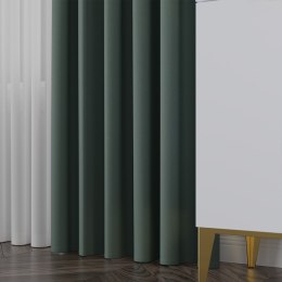 NELIA Tkanina na zasłony typu dimout/blackout, wys. 320cm, kolor 082 butelkowy zielony 065553/TDP/082/000320/1