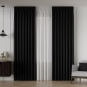 NELIA Tkanina na zasłony typu dimout/blackout, wys. 320cm, kolor 084 czarny 065553/TDP/084/000320/1