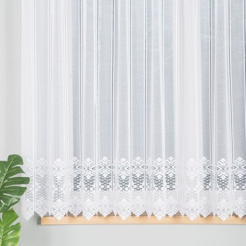 Firanka panelowa żakardowa ze wzorem na samym dole, wys. 160cm, kolor biały 019392/000/001/000160/1 Firanka panelowa żakardowa ze wzorem na samym dole, wys. 160cm, kolor biały 019392/000/001/000160/1