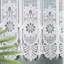 Zazdrostka żakardowa panelowa, wys. 100cm, kolor biały 605101/000/001/000100/1