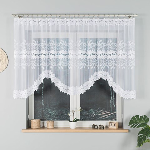 BASTIA Firanka żakardowa gotowa, 120x315cm, kolor biały 648107/FBL/001/315120/1 BASTIA Firanka żakardowa gotowa, 120x315cm, kolor biały 648107/FBL/001/315120/1