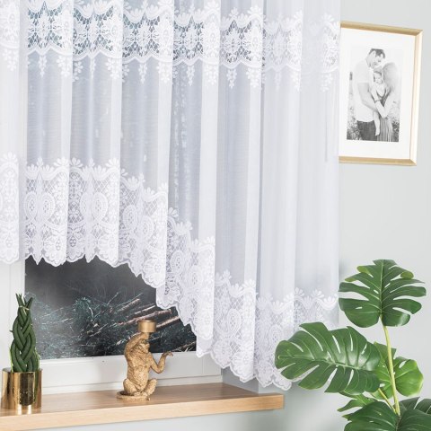DARIA Firanka żakardowa gotowa, 160x400cm, kolor biały 018982/FBL/001/400160/1 DARIA Firanka żakardowa gotowa, 160x400cm, kolor biały 018982/FBL/001/400160/1