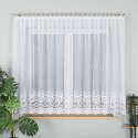 Firanka żakardowa ze wzorem na samym dole, wys. 160cm, kolor biały 018864/000/001/000160/1