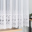 Firanka żakardowa ze wzorem na samym dole, wys. 160cm, kolor biały 018864/000/001/000160/1