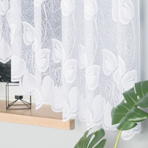NORA Firanka żakardowa gotowa, 160x500cm, kolor biały 023097/FBL/001/500160/1 NORA Firanka żakardowa gotowa, 160x500cm, kolor biały 023097/FBL/001/500160/1