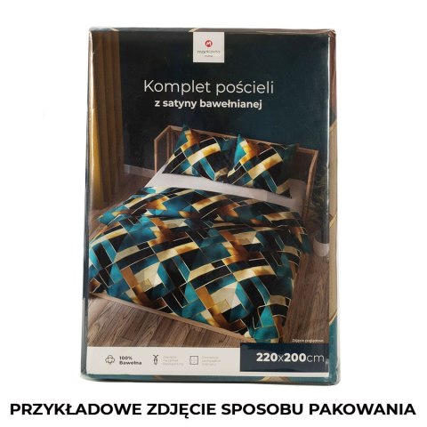 RUBIK Komplet pościeli z satyny bawełnianej 220x200cm 100051/SAT/000/220200/1 RUBIK Komplet pościeli z satyny bawełnianej 220x200cm 100051/SAT/000/220200/1