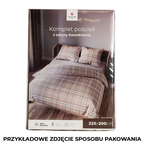 SAVANA Komplet pościeli z satyny bawełnianej 220x200cm 100053/SAT/000/220200/1 SAVANA Komplet pościeli z satyny bawełnianej 220x200cm 100053/SAT/000/220200/1