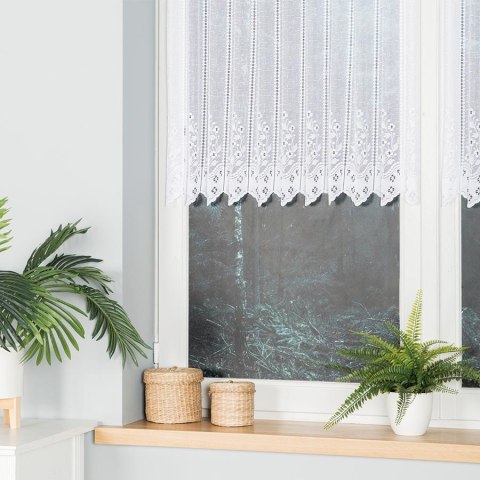 Zazdrostka żakardowa, panelowa, wys. 90cm, kolor biały 018529/000/001/000090/1 Zazdrostka żakardowa, panelowa, wys. 90cm, kolor biały 018529/000/001/000090/1