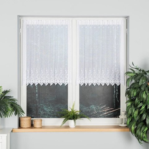 Zazdrostka żakardowa, panelowa, wys. 90cm, kolor biały 018529/000/001/000090/1 Zazdrostka żakardowa, panelowa, wys. 90cm, kolor biały 018529/000/001/000090/1