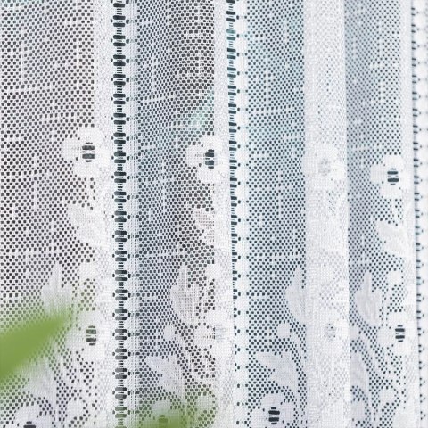 Zazdrostka żakardowa, panelowa, wys. 90cm, kolor biały 018529/000/001/000090/1 Zazdrostka żakardowa, panelowa, wys. 90cm, kolor biały 018529/000/001/000090/1