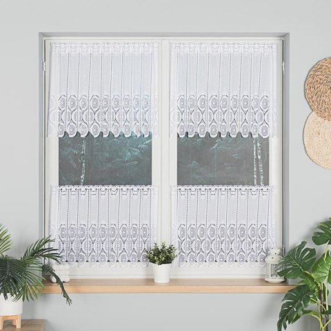 Zazdrostka żakardowa panelowa, wys. 60cm, kolor biały 018535/000/001/000060/1 Zazdrostka żakardowa panelowa, wys. 60cm, kolor biały 018535/000/001/000060/1