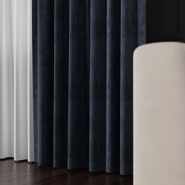ARON Tkanina na zasłony, wys. 300cm, kolor 007 granatowy 056003/TDP/007/000300/1