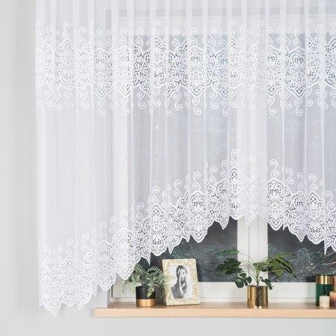 CELINA Firanka żakardowa gotowa, 160x400cm, kolor biały 018495/FBL/001/400160/1 CELINA Firanka żakardowa gotowa, 160x400cm, kolor biały 018495/FBL/001/400160/1