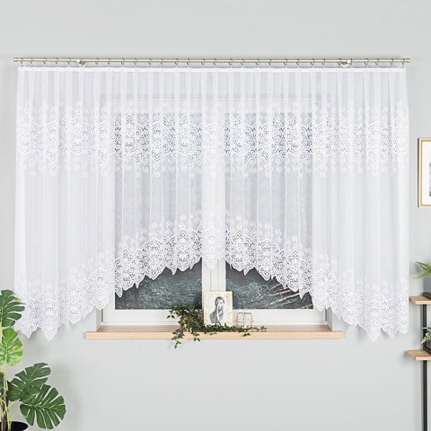 CELINA Firanka żakardowa gotowa, 160x500cm, kolor biały 018495/FBL/001/500160/1 CELINA Firanka żakardowa gotowa, 160x500cm, kolor biały 018495/FBL/001/500160/1