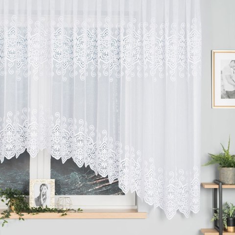 CELINA Firanka żakardowa gotowa, 160x500cm, kolor biały 018495/FBL/001/500160/1 CELINA Firanka żakardowa gotowa, 160x500cm, kolor biały 018495/FBL/001/500160/1