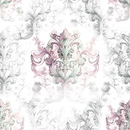 KAIRO Tkanina na zasłony VELVET, szer.150cm, kolor szaro-różowy D00186/VEL/001/150000/1