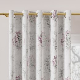 KAIRO Tkanina na zasłony VELVET, szer.150cm, kolor szaro-różowy D00186/VEL/001/150000/1