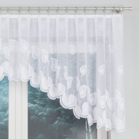 NORA Firanka żakardowa gotowa, 90x300cm, kolor biały 023097/FBL/001/300090/1 NORA Firanka żakardowa gotowa, 90x300cm, kolor biały 023097/FBL/001/300090/1