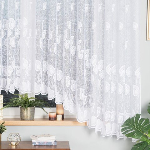 NORA Firanka żakardowa gotowa, 180x450cm, kolor biały 023097/FBL/001/450180/1 NORA Firanka żakardowa gotowa, 180x450cm, kolor biały 023097/FBL/001/450180/1