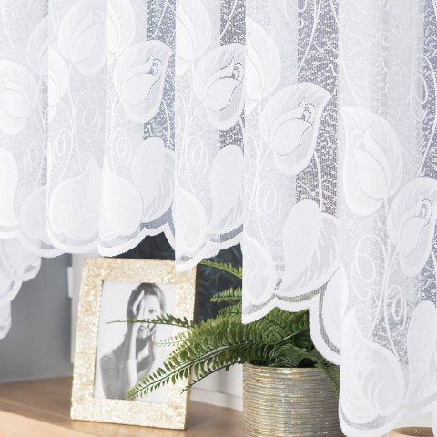 NORA Firanka żakardowa gotowa, 180x450cm, kolor biały 023097/FBL/001/450180/1 NORA Firanka żakardowa gotowa, 180x450cm, kolor biały 023097/FBL/001/450180/1