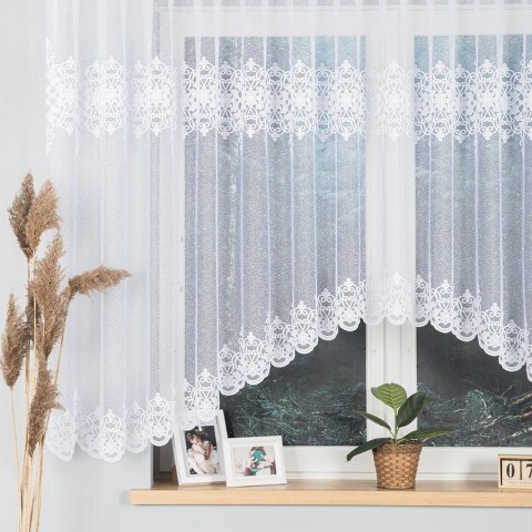 ŻANETA Firanka żakardowa gotowa, 155x450cm, kolor biały 181043/FBL/001/450155/1 ŻANETA Firanka żakardowa gotowa, 155x450cm, kolor biały 181043/FBL/001/450155/1