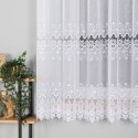Firanka z aplikacją na markizecie, pasowa, wys. 160cm, kolor biały 008103/433/001/000160/1