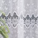Firanka z aplikacją na markizecie, pasowa, wys. 160cm, kolor biały 008103/433/001/000160/1