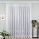 Firanka z aplikacją na markizecie, pasowa, wys. 250cm, kolor biały 009304/433/001/000250/1