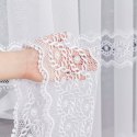 Firanka z aplikacją na markizecie, pasowa, wys. 250cm, kolor biały 009304/433/001/000250/1