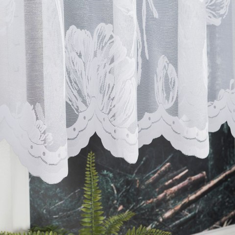 SONIA Firanka żakardowa gotowa, 160x450cm, kolor biały 092918/FBL/001/450160/1 SONIA Firanka żakardowa gotowa, 160x450cm, kolor biały 092918/FBL/001/450160/1