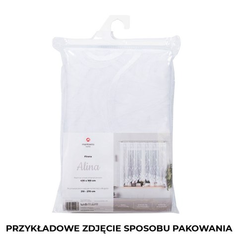 SONIA Firanka żakardowa gotowa, 160x450cm, kolor biały 092918/FBL/001/450160/1 SONIA Firanka żakardowa gotowa, 160x450cm, kolor biały 092918/FBL/001/450160/1