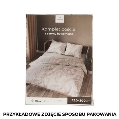CALM Komplet pościeli z satyny bawełnianej 220x200cm 100055/SAT/000/220200/1 CALM Komplet pościeli z satyny bawełnianej 220x200cm 100055/SAT/000/220200/1