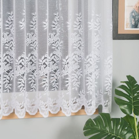 Firanka żakardowa, wys. 160cm, kolor biały 663117/000/001/000160/1 Firanka żakardowa, wys. 160cm, kolor biały 663117/000/001/000160/1