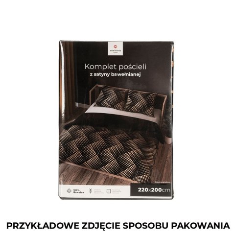 LUXE Komplet pościeli z satyny bawełnianej 220x200cm 100057/SAT/000/220200/1 LUXE Komplet pościeli z satyny bawełnianej 220x200cm 100057/SAT/000/220200/1