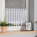 Zazdrostka haftowana panelowa na batyście, wys. 45cm, kolor biały 015552/420/001/000045/1