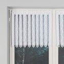 Zazdrostka haftowana panelowa na batyście, wys. 60cm, kolor biały 015589/420/001/000060/1