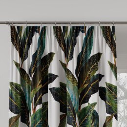 ADISON Tkanina dekoracyjna BLANKO, wys. 300cm, kolor biały-zielony D00010/BLA/001/000300/1